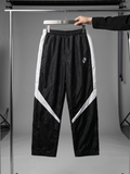 Track Pants Picos Hoppers negro con paneles blancos - vista frontal
